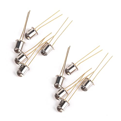 Mocturnity 10 Piezas 3DU5C Fototransistor de Silicio del Transistor de Metal