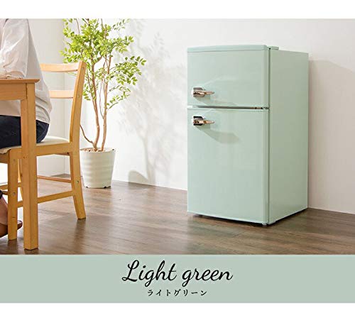 Amazon.co.jp: simplus レトロ 冷蔵庫 85L 2ドア 幅45.3cm 右開き 小型