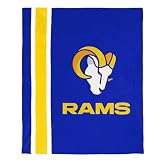 FOCO NFL Plush Soft Micro Raschel Throw Blanket, 50 x 60 Los Angeles Rams