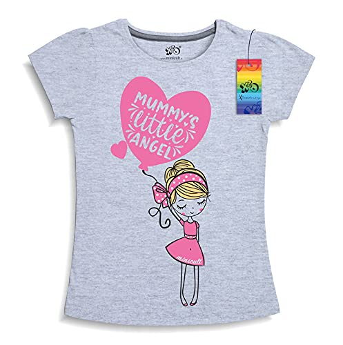Image of minicult Girls Half sleeeves Cotton Tshirt with Cute Prints and Colorfull (Unicorn)(Pack of 3)