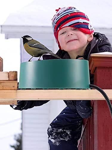Mewtogo Heated Bird Bath, 68 Oz Bird Baths For Outdoors 100W Deep Birdbath Heater Bird Water Feeder For Winter Garden Deck Yard Animals Wild Bird Pet Dogs Drink Water #TOP4