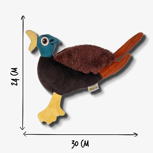 PetLove Hunt n Squeak Pheasant, Plush Dog Puppy Toy with Natural Rubber Bio-Degradable Squeaker, and Crinkle Paper Sound - Image 3