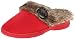 Dearfoams Women's Microsuede Clog With Button Slipper