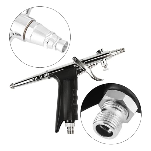 Pistolet aerographe double action avec buses interchangeables pour maquillage