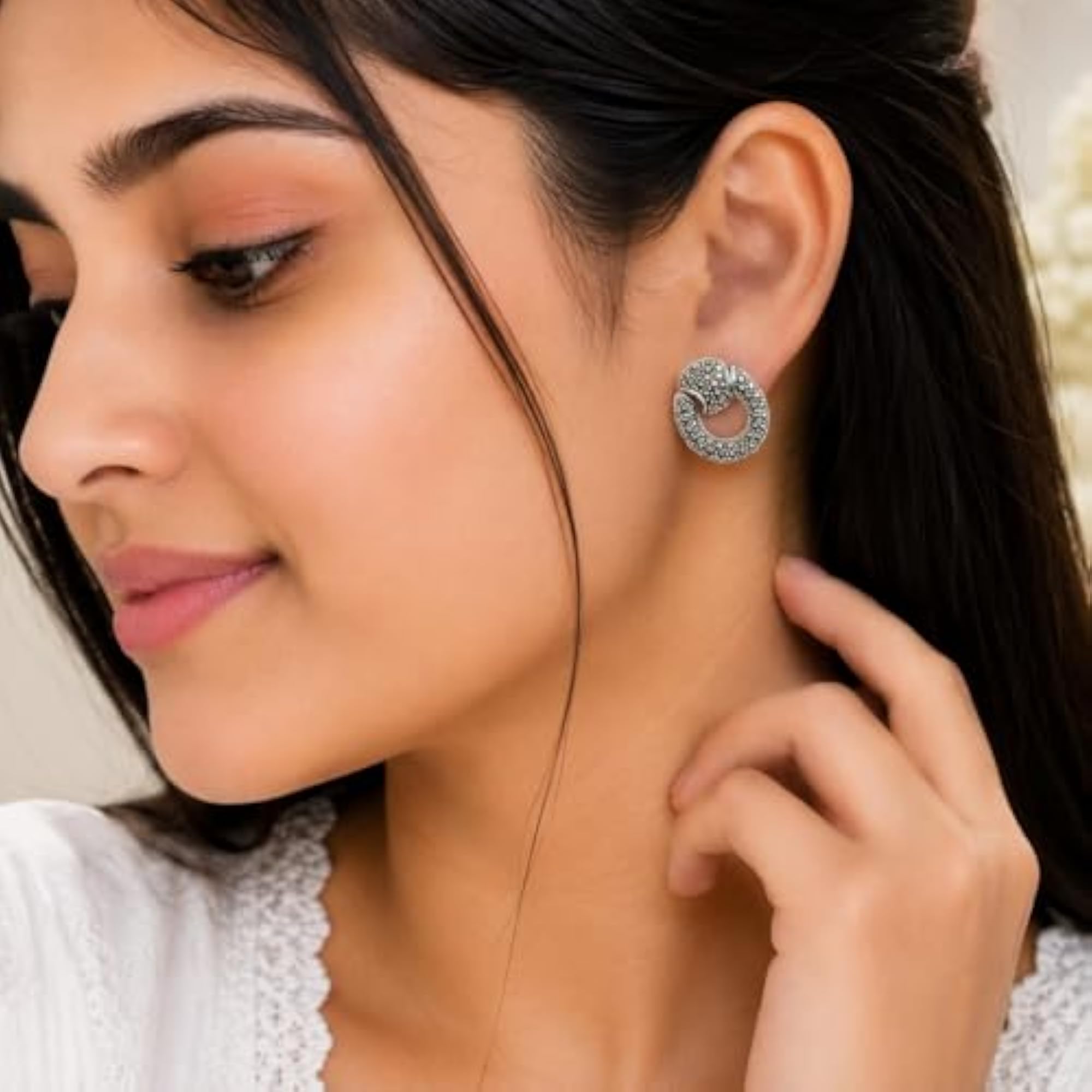 Women's 925 Sterling Silver Earrings, Stylish Designs