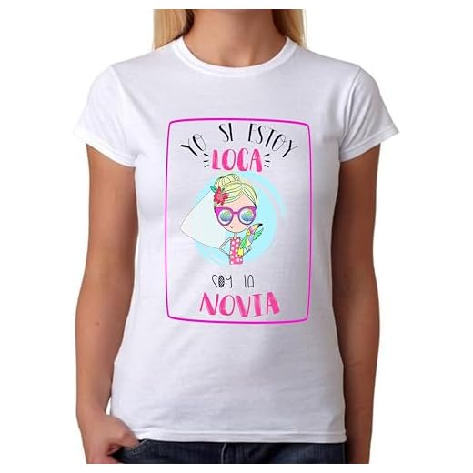 FUNNY CUP Camiseta Yo Estoy Loca Soy la Novia. Camiseta para Despedidas de Soltera para la Novia a Juego con Las Amigas (XL)