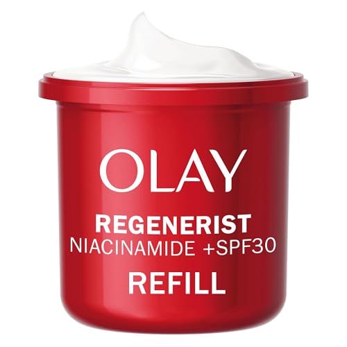 Olay Regenerist Niacinamida Crema De Día Hidratante Facial SPF 30 RECAMBIO, Cuidado De La Piel Con Niacinamida 99% Pureza, Vitamina E Antioxidante. Cuidado De La Piel Well-aging, 50ml