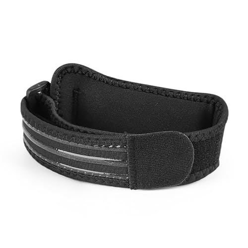 Ekoama Correa de rodilla para tendones rotulianos, rodillera ajustable, banda de rótula para baloncesto y correr