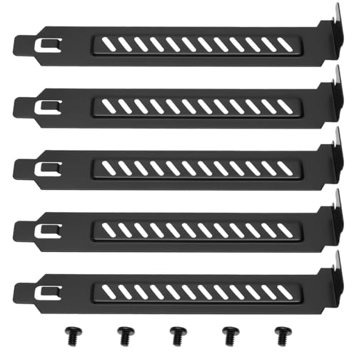 Ieron Lot de 5 Supports de Couvercle de Fente PCI en Acier allié, Plaque de Couverture de Fente...