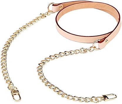 HEEPDD 119cm/46.8inch Purse Chain Strap, Leather Shoulder Bag Straps with Metal Swivel Hooks for Shoulder and Crossbody BagOriginal Color | 119cm/46.8inch Crossbody Strap, Metal Swivel Hooks, Detachable and Adjustable, DIY Bag Replacement Accessory