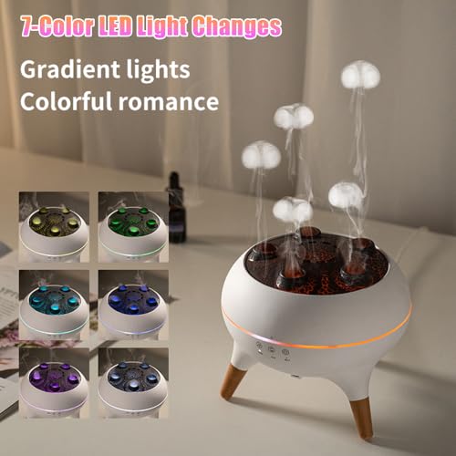 Humidificador Difusor Jellyfish 250ml con Luz LED miniatura 4