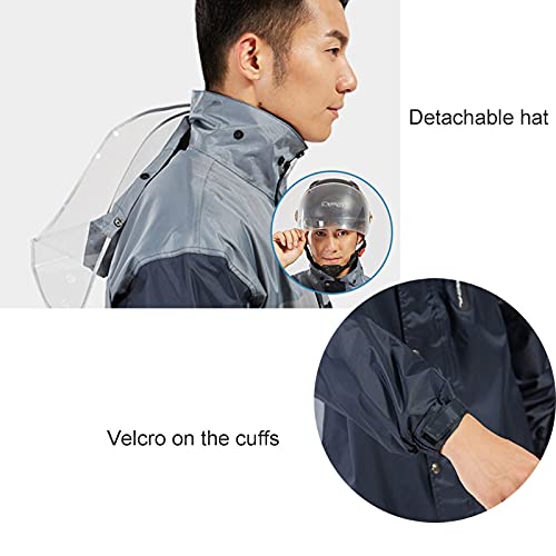 Traje impermeable para lluvia para hombre y mujer color amarillo talla L miniatura 5