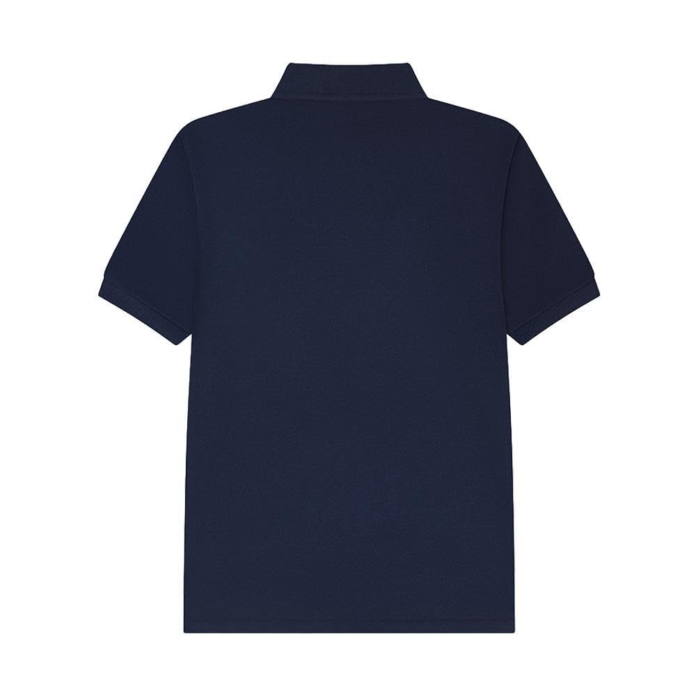 Lacoste Polo de piqué pequeño no orgánico Lcb para niño (Paquete de 1), Azul Marino, 16 años