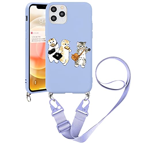 Pnakqil Capa tiracolo compatível com OnePlus 8T (5G) 16,6 cm, cordão ajustável com capa protetora co