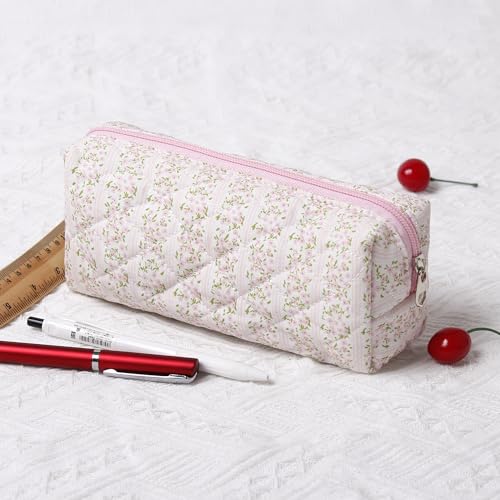 Image of Pencil Case Pen Case Office College School Storage Bag Pouch Holder Box Organizer Makeup Pouch Cosmetic Bag Aesthetic Cute Pencil Case for Girls Boys Kids (A)