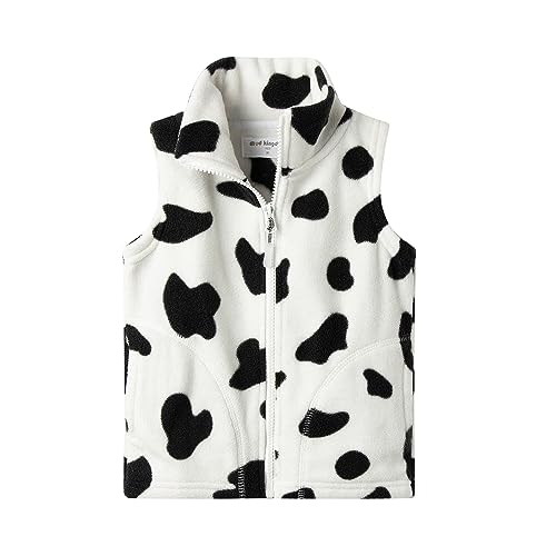 Image of LittleSpring Boys Girls Fleece Vest Sleeveless Jacket Full-Zip Fall Winter Warm Outerwear
