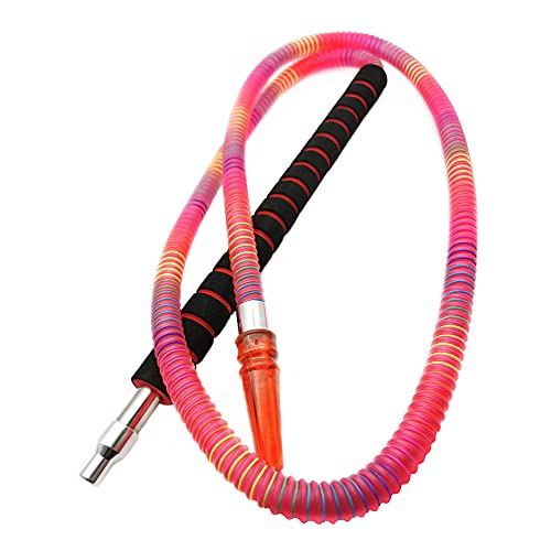 Hookah Hose Shisha Premium Quality Hose Washable Hookah Pipe 6ft Length Mouth Tip Smoke Hose Hookah Shisha Pipe for Hookah Accessories(Pink)