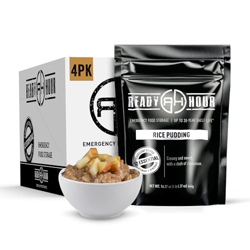 Ready Hour Rice Pudding Case Pack, 4 Pouches, 32 Servings,