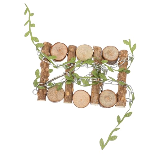 MERRYHAPY Wooden Bird Swing for Parrots Sturdy Natural Perch for Cockatiels and Parakeets Bird Cage Accessory for Fun and Relief