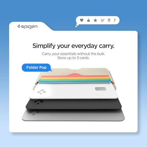 Image of CASEOLOGY By Spigen Folder Pop Magsafe Wallet [Non-Slip Silicon Patterned] Magnetic Card Holder For Iphone 16,15, 14, 13, 12, Series (Pu Leather, Suede|Rainbow, Sky Blue, Unisex)