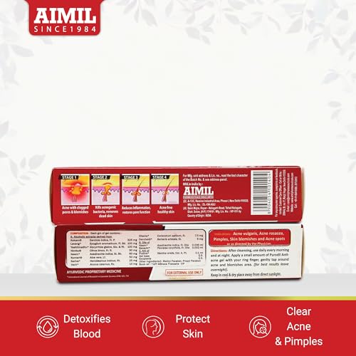 Image of AIMIL Purodil Gel - 20gm | For Pimple and Acne free Skin with α Mangostin, Neem & Manjishtha | Antiallergic & Anti-infective