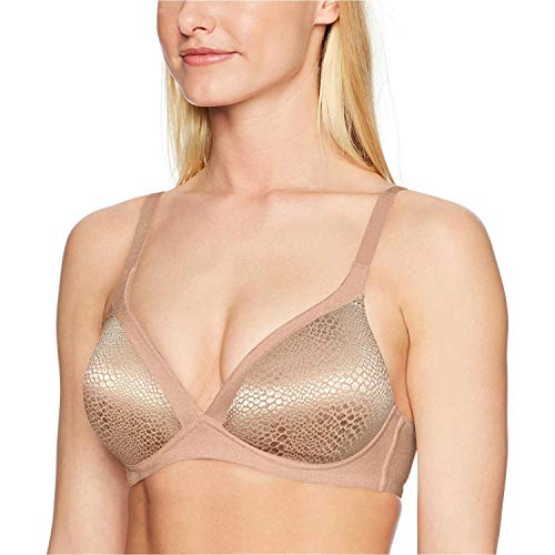 Warner's womens Blissful Benefits Back Smoothing Wirefree Lift T Shirt Bra, Toasted Almond, 38B US