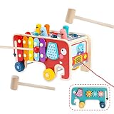 【El mejor regalo para tus hijos】: el juguete de madera es la elección perfecta para regalos de cumpleaños, regalos de Navidad o regalos de Navidad para niños y niñas. Los padres también pueden tener las manos libres y observar a sus hijos para reducir la carga en el cuidado de sus hijos.