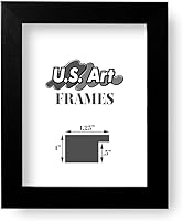 Vista 1 de Marco para póster (madera maciza de carbón grueso)