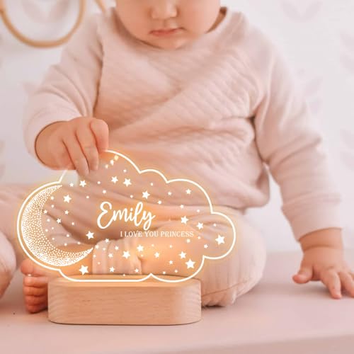 Lámpara nocturna personalizada para bebé con diseño de mariposa miniatura 5