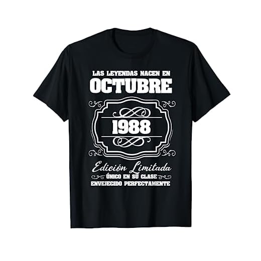 Les Legendes sont nees en octubre 1988 34 cumpleaños Camiseta