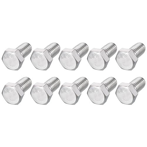 Image of METALLIXITY Hex Head Bolts (1 /2-13 x 3 /4 inch) 20Pcs, 304 Stainless Steel 18-8, Fully Threaded, External Hex Drive, Plain Finish, Hex Head Screw Bolt, Silver