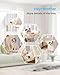 Hey-brother Kratzbaum, 134,6 cm, Katzenturm für Indoor-Katzen, Katzenhaus mit gepolstertem Plattformbett, Spielzeugbälle, großer gemütlicher Höhle, Hängematten und Sisal-Kratzbäume, Beige MPJ019-SM