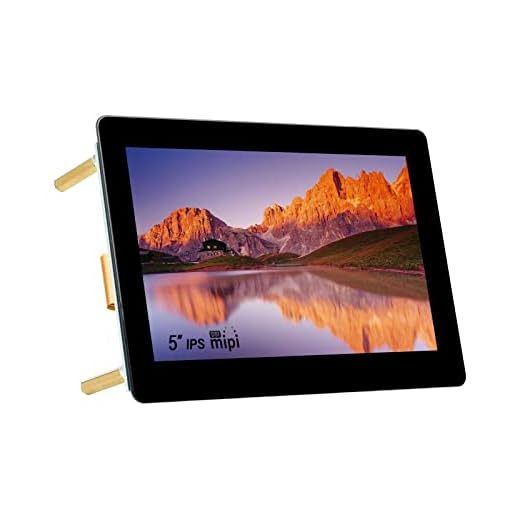 Ingcool 5 Pollici Display IPS Schermo per Raspberry Pi, 800×480 DSI LCD Touchscreen Capacitivo, Supporta Raspberry Pi OS/Ubuntu/Kali/WIN10 IoT e Retropie, Touch Fino a 5 Punti