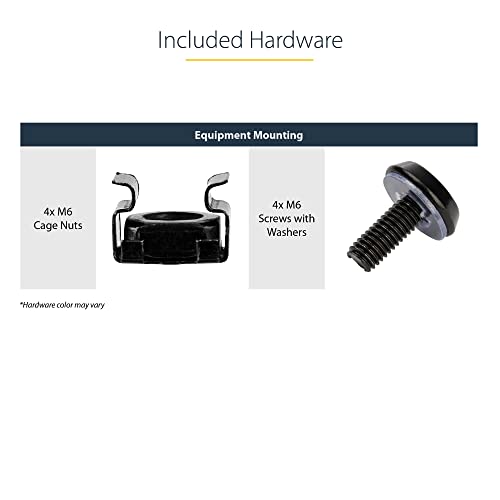 Startech.com 1U Server Rack Shelf - Universal Vented Rack Mount Cantilever Tray For 19" Network Equipment Rack & Cabinet - Heavy Duty Steel - Weight Capacity 44Lb/20Kg - 16" Deep Shelf (Cabshelf116V) #TOP6