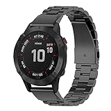 👍【Modelos Compatibles】: JangBe correas es adecuada para Garmin Fenix 5/Forerunner 935/945/Fenix 5 Plus/Fenix 6/Fenix 6 Pro/Fenix 7/Fenix 7 Solar/Fenix 7 Sapphire Solar SmartWatch con esta pulsera de respuesto refinada, no encaja Fenix 5X / 5S. (NO INCLUIDO Reloj）