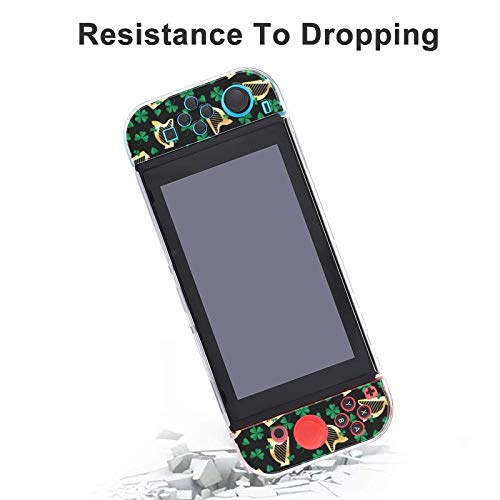 image for zhaocaijinbao Case for Nintendo Switch Gold Harp And Shamrocks Five-Pi