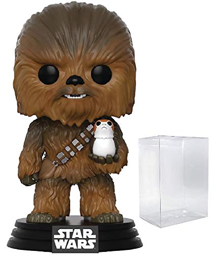 Star Wars: O Último Jedi – Boneco de vinil do Chewbacca com PORG Funko Pop! (embalado com capa prote