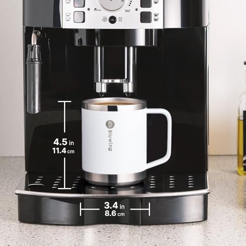 Taza de café aislada con tapa, 12 oz, acero inoxidable miniatura 2