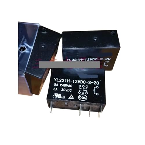 Relais YL221H-12VDC-S-2C à double inverseur 5A pour isolation de signal