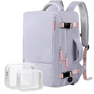 Hanples Reiserucksack Laptop-Rucksack Handgepäck Rucksack Lavendel