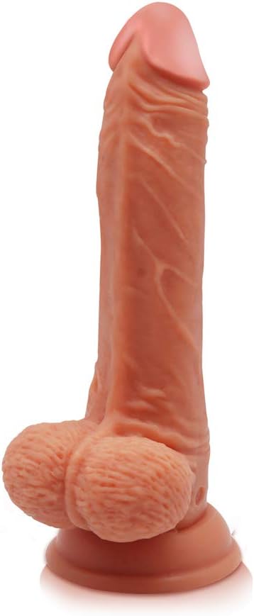 Vibrating Realistic Dildo with 360° Rotation - Adorime 8.3 inch 10 Powerful Vibrations Rechargeable Waterproof Silicone Penis for Women with Suction Cup & Remote Control, Adult Sex Toys for Couples