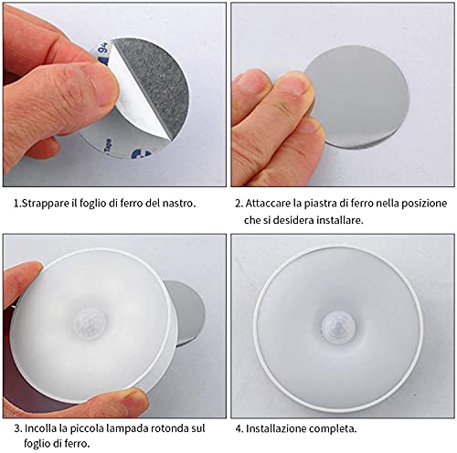 DIQC 3 Pezzi Luce Notturna a LED con Sensore di