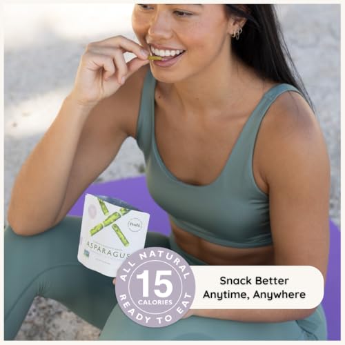 POSHI Marinated Asparagus Cuts Snack Pack | Rosemary + Oregano | Keto, Vegan, Paleo, Non GMO, Low Carb + Calorie, Gluten Free, Fully Cooked Vegetables, Gourmet, Healthy, All Natural (10 Pack, 1.34 oz)