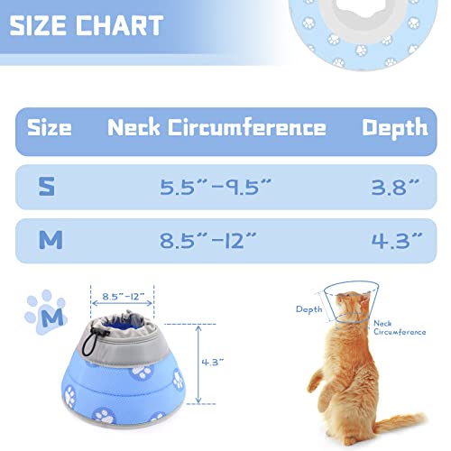 Supet Cat Cone Collar Soft To Stop Licking, Cat Recovery E Collar For Small Large Cats, Cat Neck Cone Alternative For Cats Kittens #TOP5
