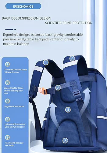 Image of THE VENTI Schoolbag School Backpack, Picnic Bag for Boys & Girls