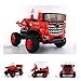 ES-TOYS Coche eléctrico para niños – Camión todoterreno – Batería de 12 V 10 Ah – 4 motores + 2,4 GHz + asiento de piel + EVA (rojo)