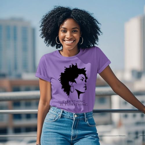 Image of Black History Shirts Black Graphic tees for Men and Women, Magic Fashion Afro American Natural Hair Vintage Melanin T-Shirts