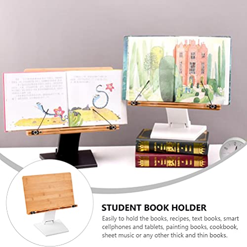 NUOBESTY Suporte para balcão de cozinha ajustável, suporte de livro de receitas, tábua de corte de m