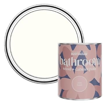 Rust-Oleum Pink Moisture Resistant Bathroom Wood & Cabinet Paint In Matt Finish - Sweet Nothing 750ml