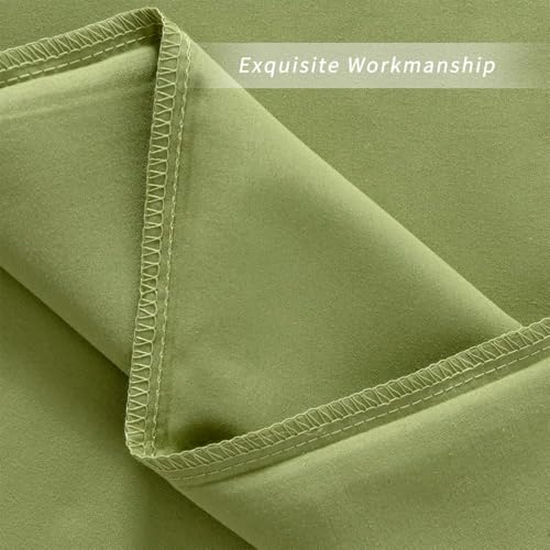 Image of Body Pillow Pillowcase with Zipper 1 piece,Olive Green,20 inchx54 inch | Body Pillow Cover with Zipper,Long Pillow Case,Cozy Microfiber Body Pillow Case Cover